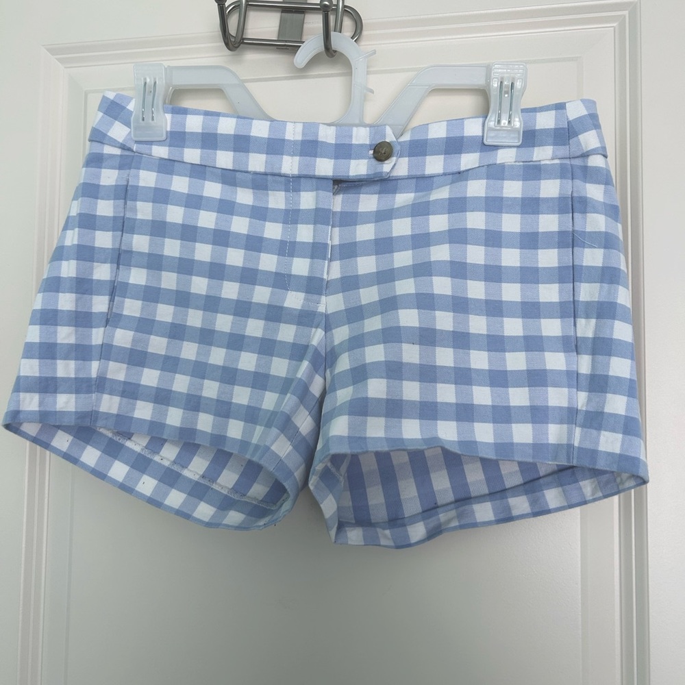 J.Crew light blue Gingham shorts